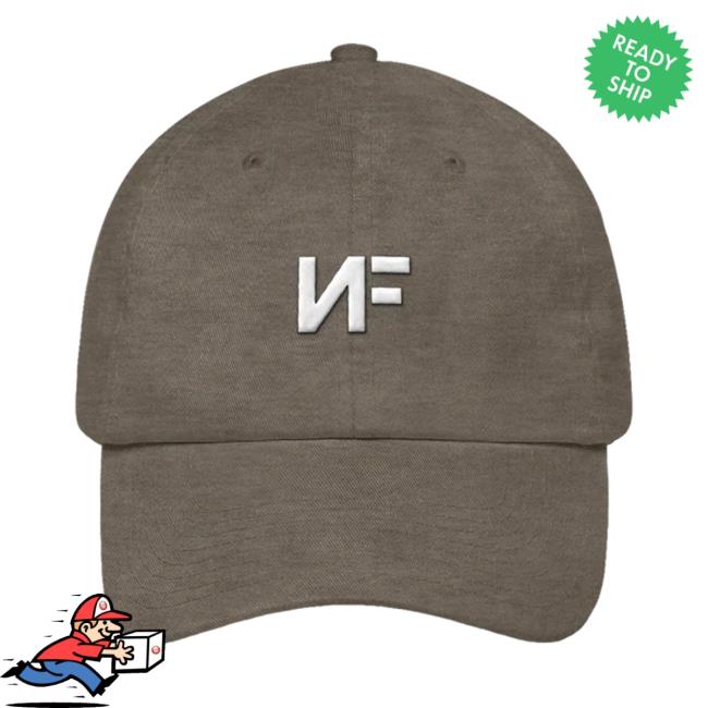 NF Real Music Merchandise Brown "NF" Dad Hat