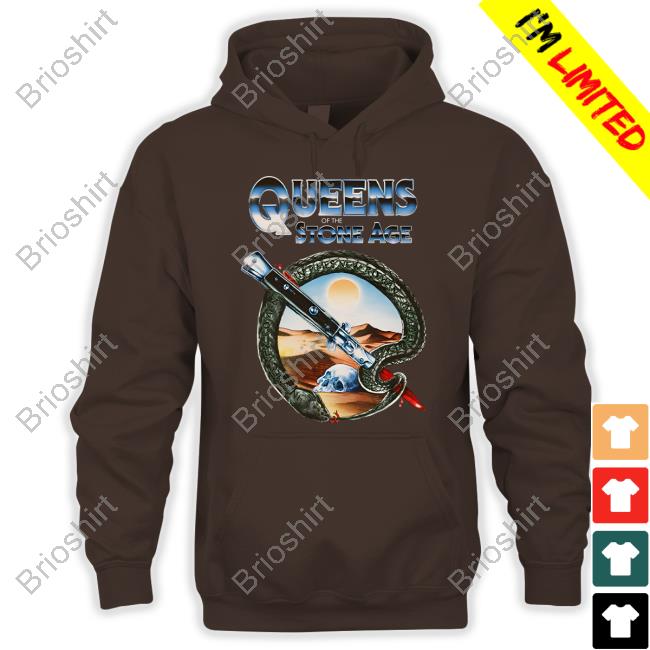 Official Queens Of The Stone Age Qotsa Desert Skull Hoodie