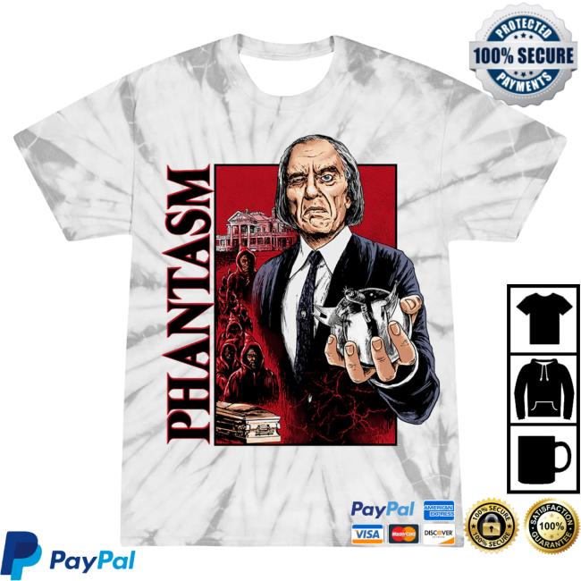 Official Cavity Colors Phantasm: The Tall Man - Tshirt (Silver Sphere Tie Dye)