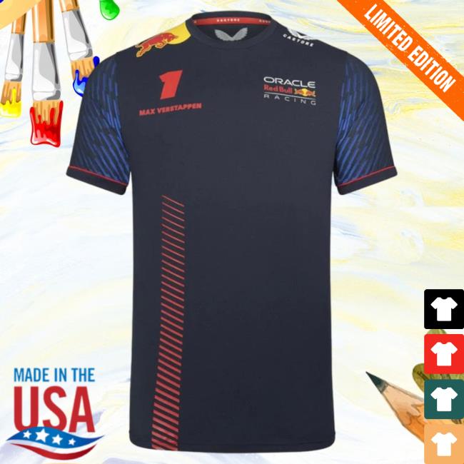 Official Oracle Red Bull Racing 2023 Team Max Verstappen Driver Tshirt