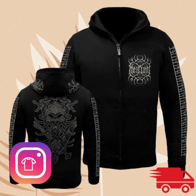 Official Amplified History Heilung Merch King Of Swords Zip Up Pullover Hoodie