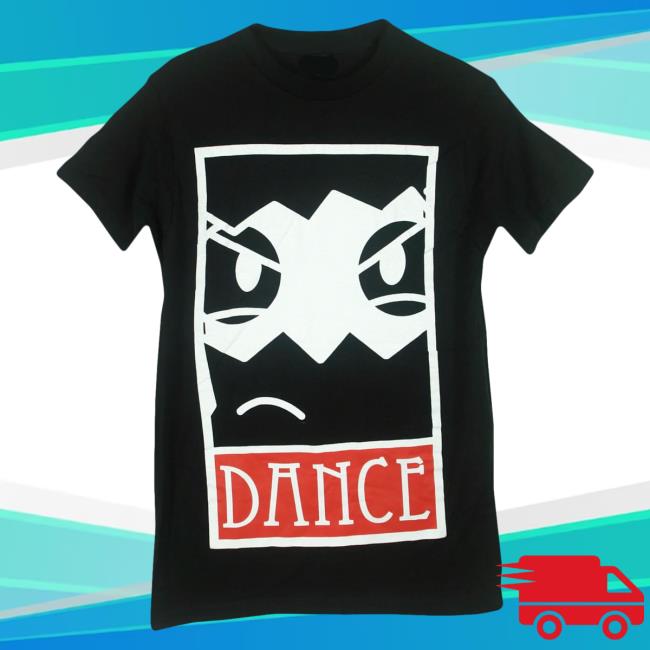 Official Dance Gavin Dance Band Merch Robo Face Black Shirt DanceGavinDance