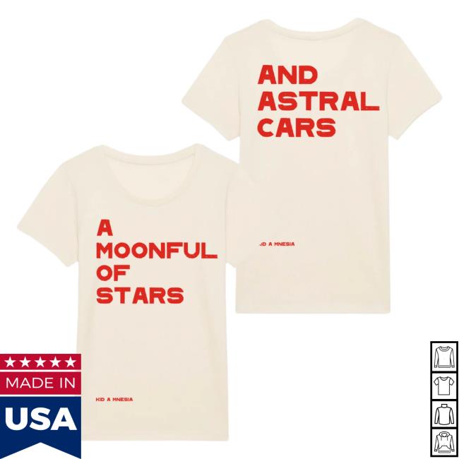 Official Radiohead News Merch Store Kid A Mnesia A Moonful Of Stars Natural Female Fit New Shirt Radio Head Shop
