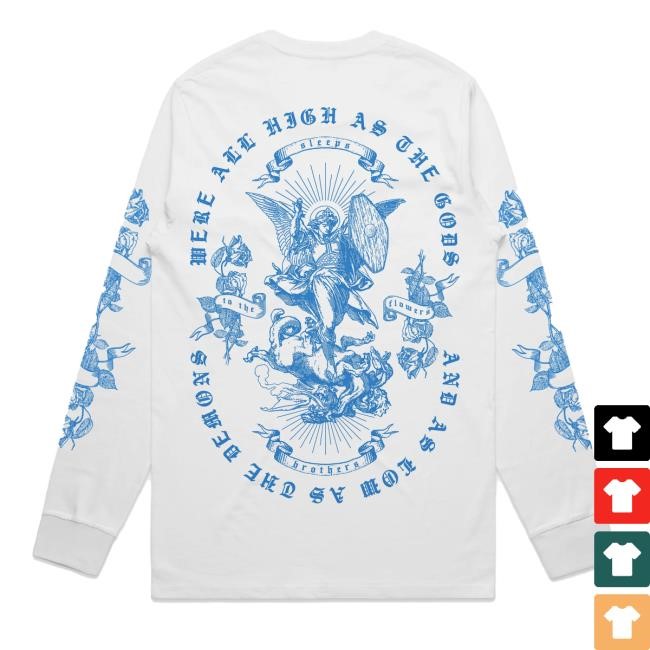 While She Sleeps To The Flowers White Long Sleeve – Sleeps Brothers