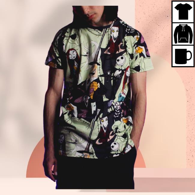 Official Cakeworthy Store Nightmare Before Christmas NMBC AOP Tees Cakeworthystore 3D All Over Print
