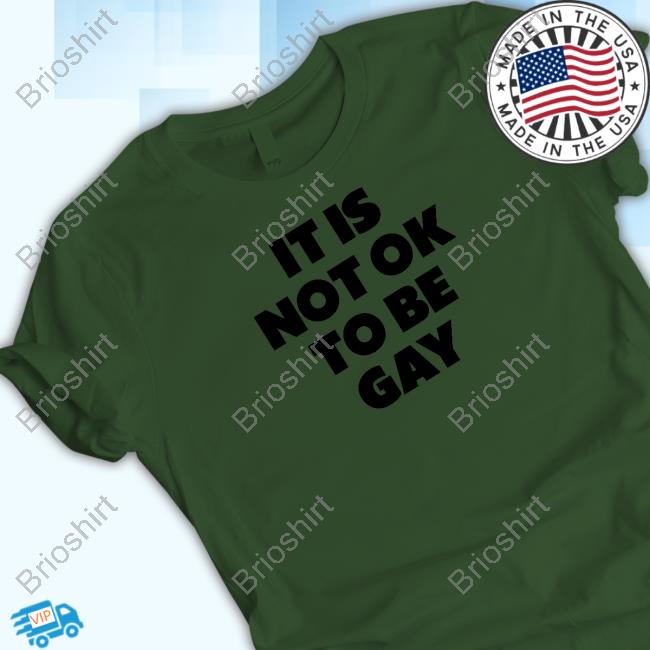 Official Daniel Charles Svoboda It Is Not Ok To Be Gay Shirt