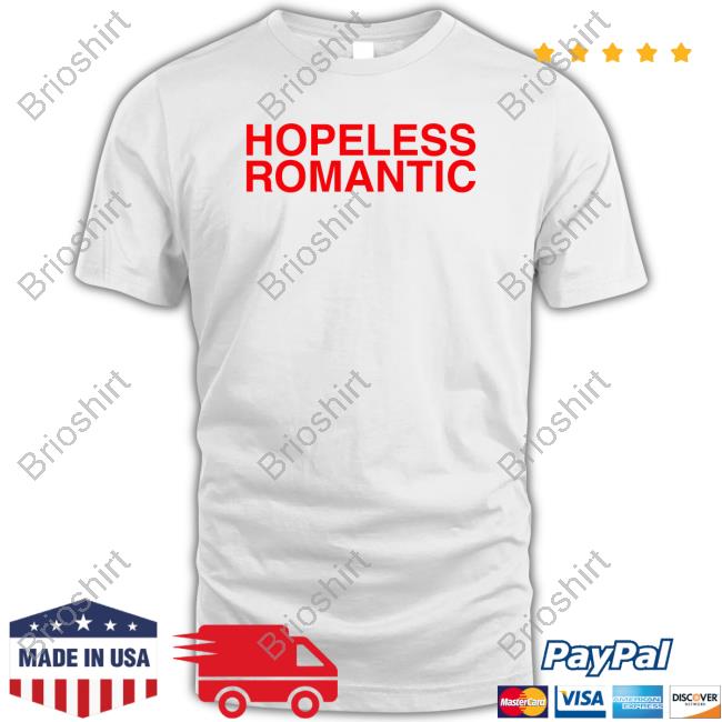 Hopeless Romantic White Hooded Sweatshirt