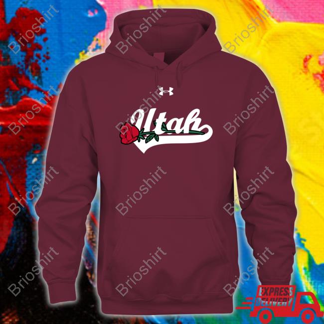 Kyle Whittingham Wearing Utah Rose Sweatshirt