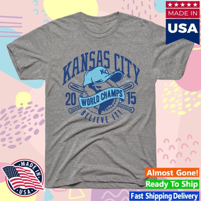 Official Charlie Hustle Merch Store KC Baseball 2015 World Champs Tees