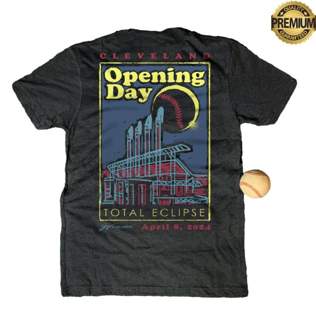 Cleveland Opening Day Total Eclipse T-Detion April 8, 2024 2024 Shirt