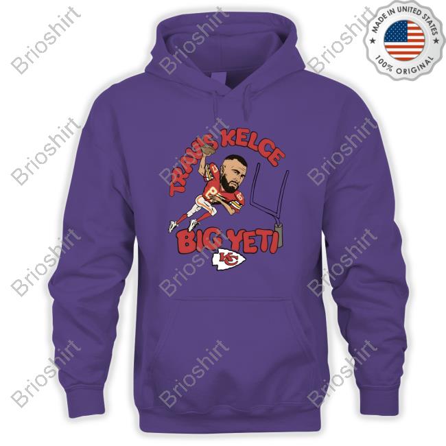 Homage Chiefs Travis Kelce Big Yeti Tee Shirt