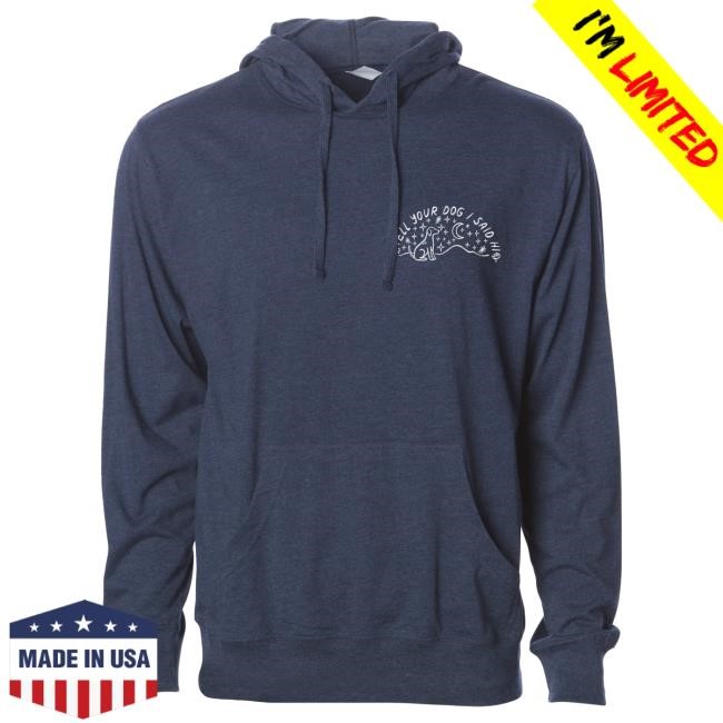 Official We Rate Dogs Merch Outdoorsy Lightweight Hood - Navy