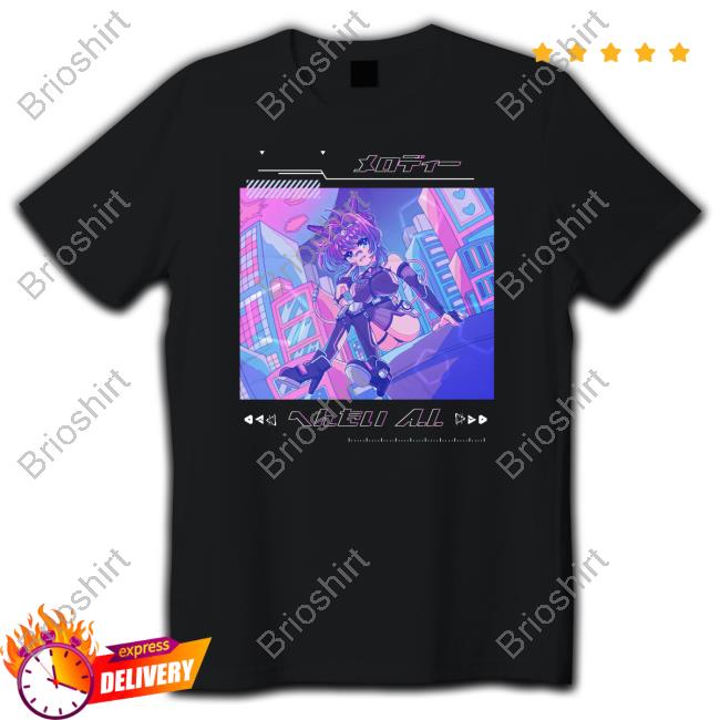 Official Vshojo Store Dreamy Lo-Fi Android Girl T-Shirt
