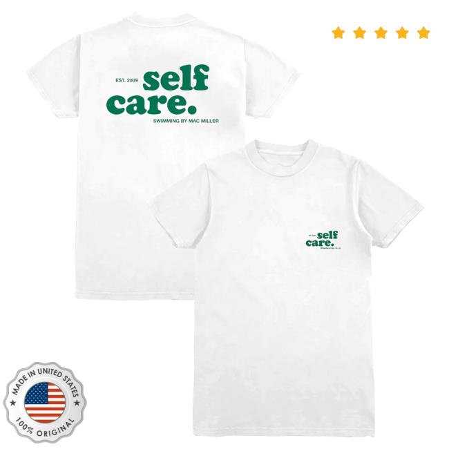 Official Mac Miller Apparel Clothing Store Merch Shop MacMiller Self Care Swimming By Mac Miller Tee Shirt
