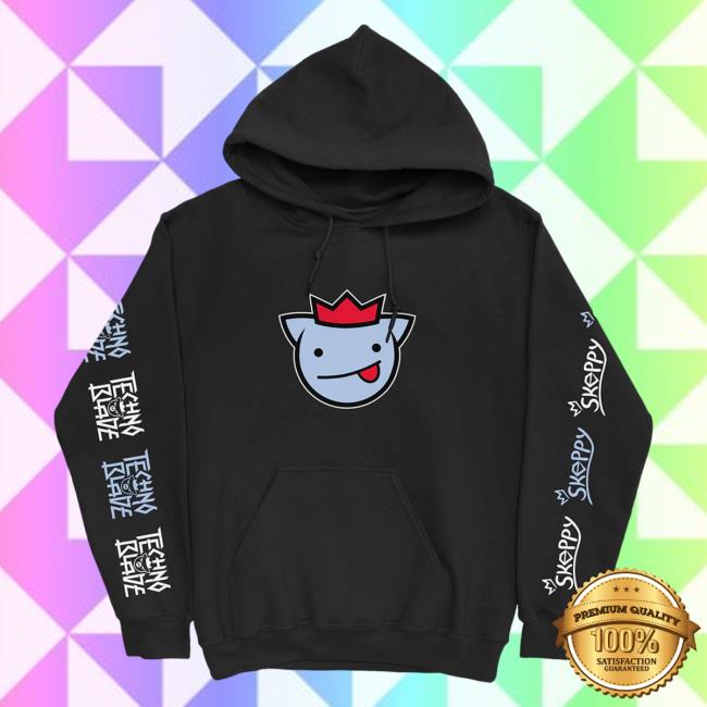 Official Technoblade Merch Store Shop Technoblade X Skeppy Agro Skeppy Crew neck Black
