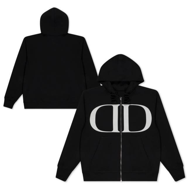 Dopamine Logo Zip Hood (White) | Lil Tecca Official Store Merch