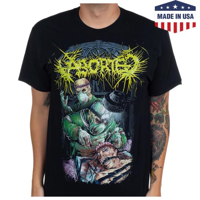 Official Indie Merch Store Shop Aborted "Butchered Lobotomy" Attractive Shirt IndieMerchStore