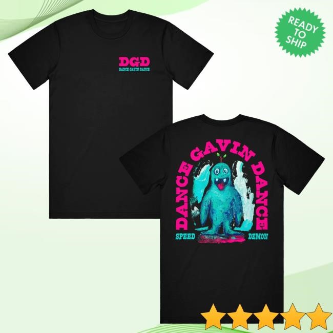 Official Dance Gavin Dance Merch Speed Demon - Black T-Shirts DanceGavinDance