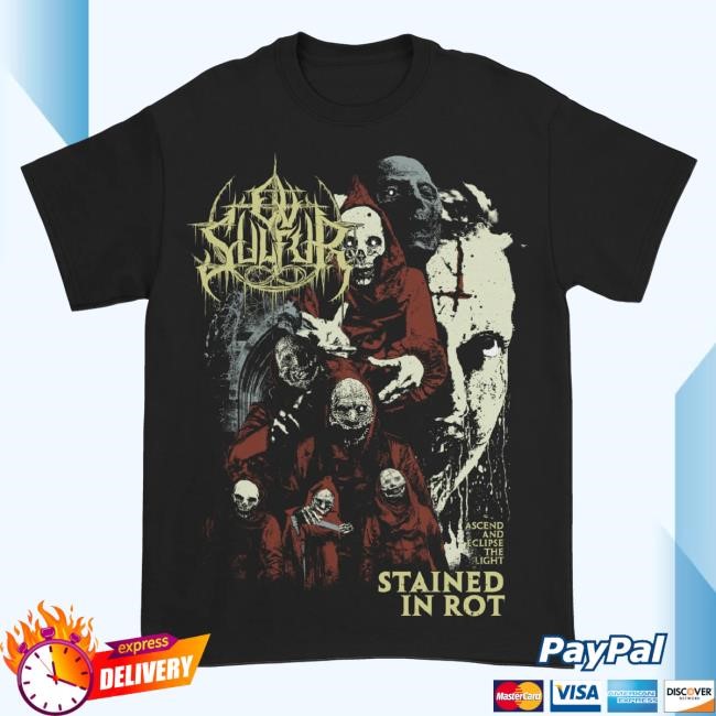 Official Indie Merch Store Ov Sulfur Stained in Rot Monsters Tee Indiemerchstore