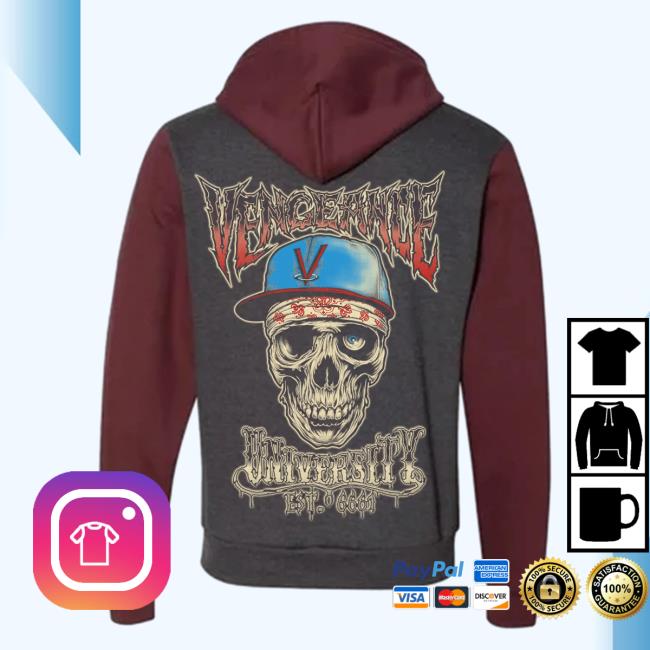 Official Avenged Sevenfold Merch Vngnz Store Vengeance University Unisex Burgundy Zomby Sweater Avengedsevenfold Shop