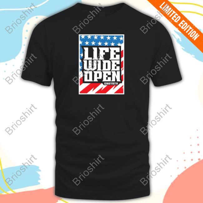 Cboystc Merch YOUTH - Life Wide Open Stars and Stripes Tee