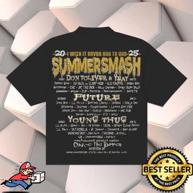 Official The Summer Smash Fishphones Tshirt (Black)