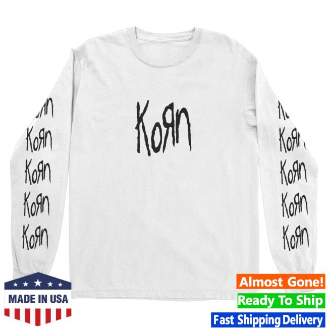 Official Korn Clothing Store Shop Merch Korn Classic Logo Stack Long Sleeve Shirts