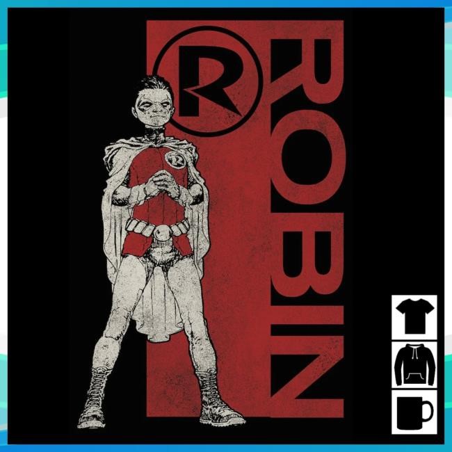 Official Heroes And Villains Forge Series DC Comics Batman Robin Forge New Shirt