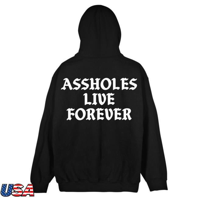 Official Linda Finegold Merch Store Stop Assholes Live Forever Longsleeve Black Lindafinegold Clothing Shop