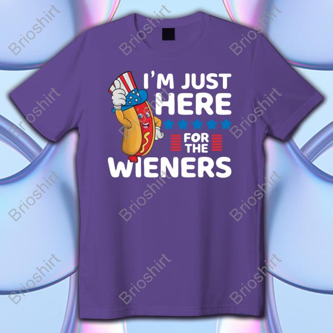 Hot Dog I'm Just Here For The Wieners Sweatshirt