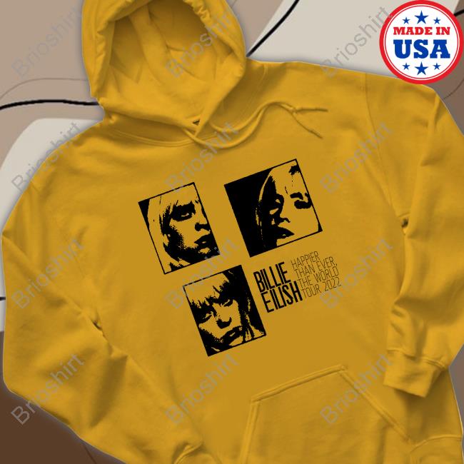 Billie Eilish Montage Lime Happier Than Ever The World Tour 2022 Shirt