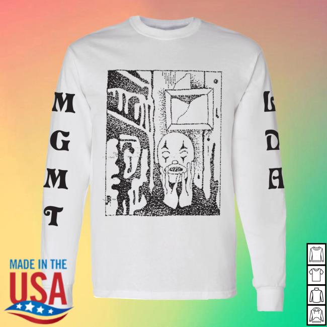 Official Mgmt Little Dark Age White Pullover Hoodie