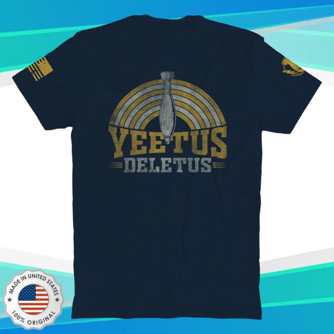 Official The Fat Electrician Merch Bunker Branding The Fat Electrician Yeetus Deletus Tees Navy BunkerBranding