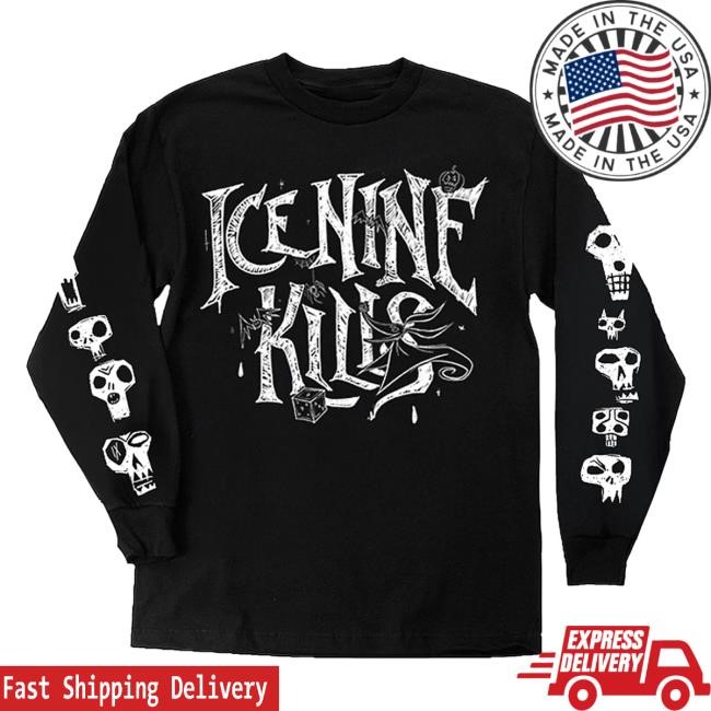Official Ice Nine Kills Merch Store Lock, Shock, and Barrel Long Sleeve Tee Shirt Ink Merch IceNineKills