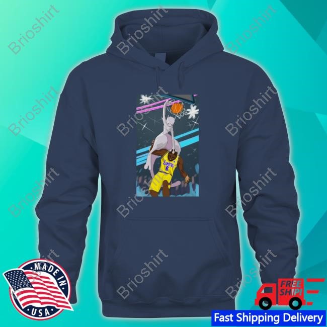 Official Mewtwo Dunking On Lebron James Shirt New