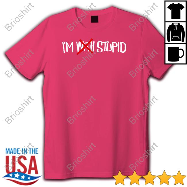I'm With Stupid Funny Hooded Sweatshirt