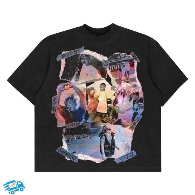 999 Club Merch Juice Wrld Day 2023 Jarad Collage Tee