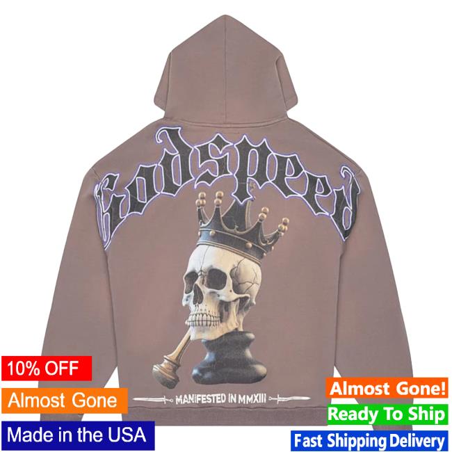 Official Godspeed Nyc Clothing Merch King 4Ever Hoodies (Grey)