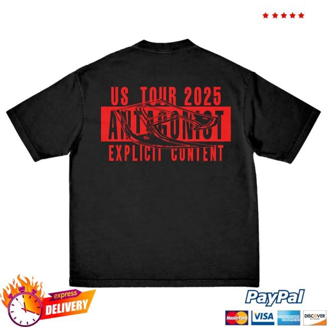 Official Playboi Carti Merch Store Antagonist Tour 2.0 Star Top Shirt