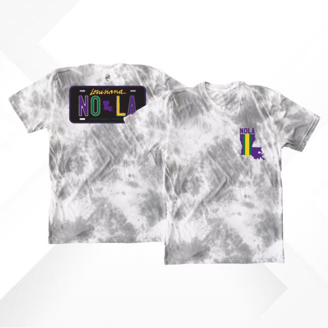 Official Dicks Sporting Goods Where I'm From New Orleans Tie Dye License Plate Hot Shirt Tie-Dye Dickssportinggoods