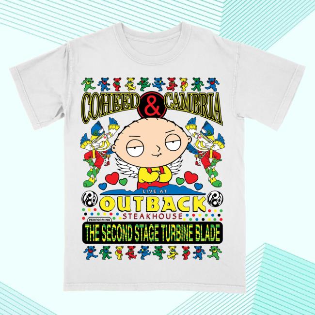 Brian Robert Jones Lxix Apparel Coheed Live @ Cambria Outback White T-Shirts