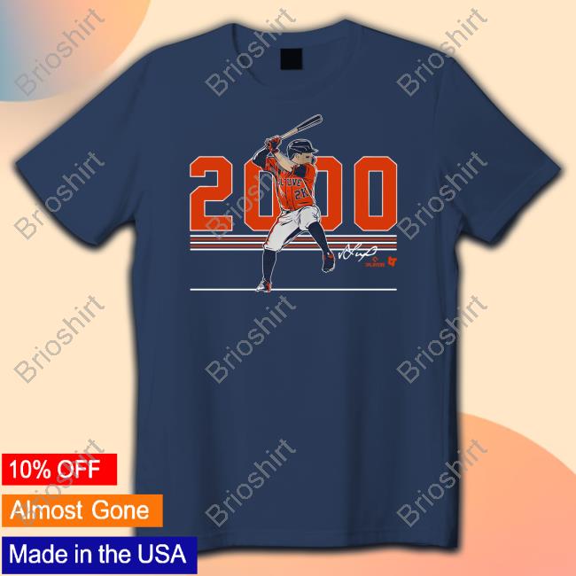 Official Breakingt Merch Jose Altuve 2000 Hits Shirt